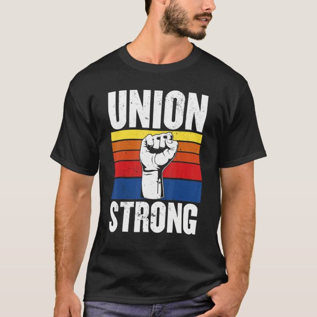 T-shirt Union Strong Labor day  for womenmen Labor day par (Devant)