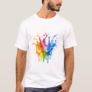 T-shirt Unique colorful Design for paint Lovers