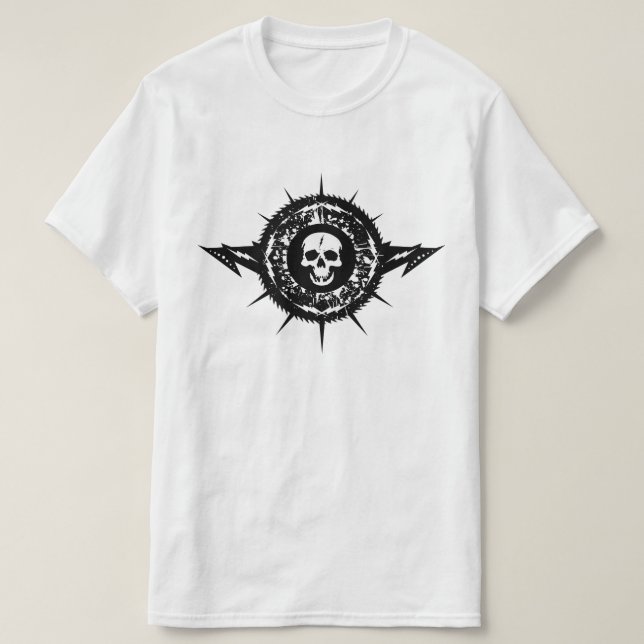 T-shirt Unique Cool Rock Heavy Metal Music Splatter crâne (Design devant)