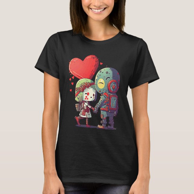 T-shirt Unique Cute Zombie Valentines Day  1 (Devant)