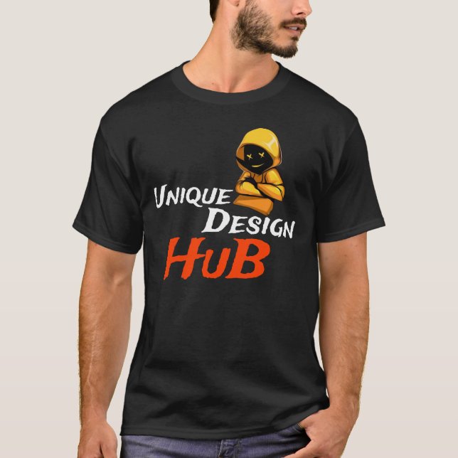 T-shirt "Unique Design Hub : Distinctive Graphic Tee" (Devant)
