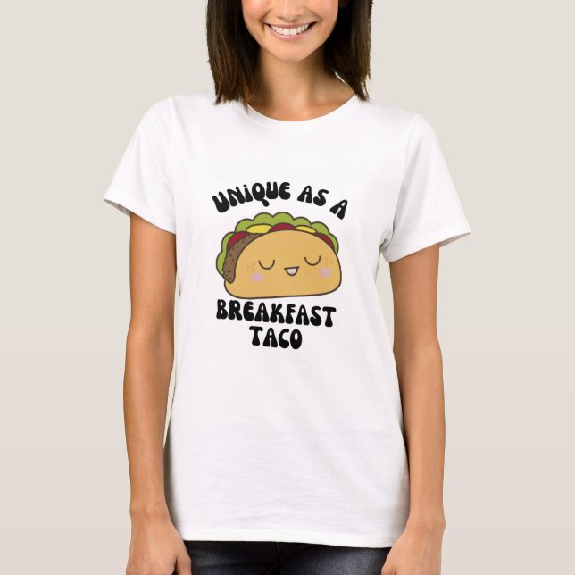T-shirt Unique En Petit Déjeuner Taco (Devant)