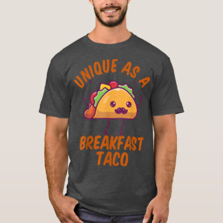 T-shirt Unique En Petit Déjeuner Taco Joyeux Sourire Kawai