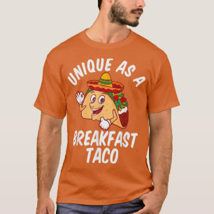 T-shirt Unique En Petit Déjeuner Taco Joyeux Sourire Kawai