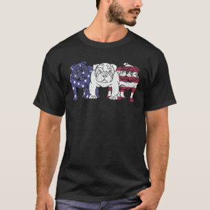 T-shirt "Unique Français Chien Chien Chien Chien Drapeau A