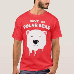 T-shirt Unique Funny Sauvez l'ours polaire changement clim