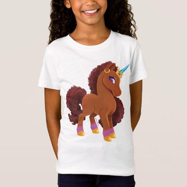 T-Shirt Unique la licorne debout Fière (Devant)