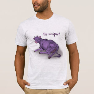 T-shirt Unique ! vache pourpre