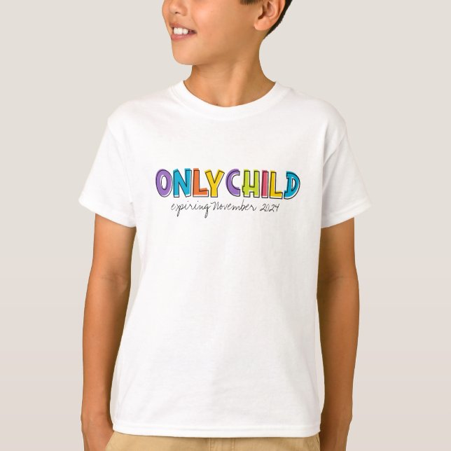 T-shirt Uniquement enfant personnalisé (Devant)