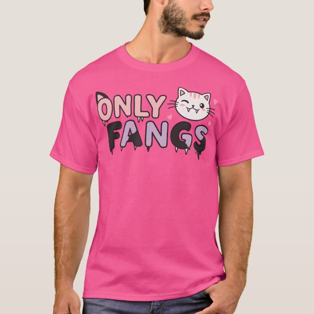 T-shirt Uniquement les crocs doux Éffrayant mignon (Devant)
