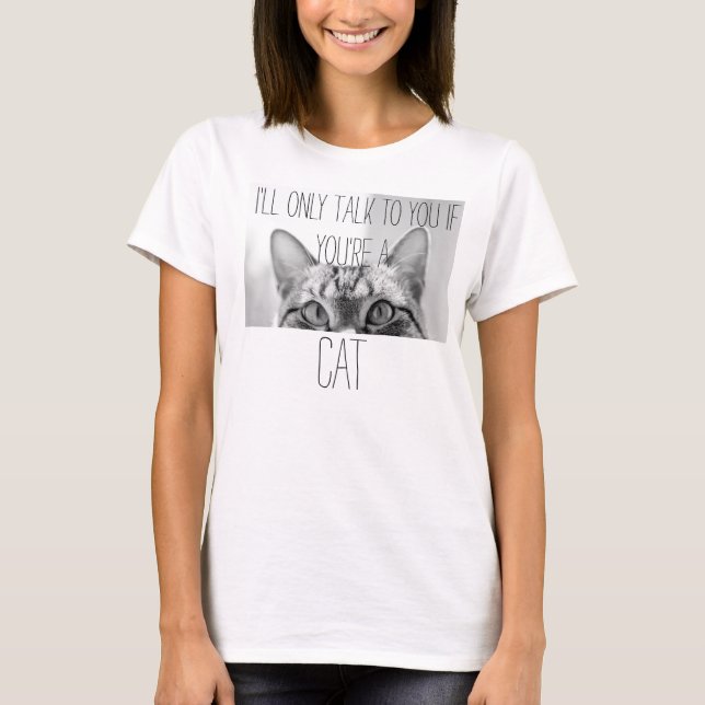 T-SHIRT UNIQUEMENT UN T CAT (Devant)