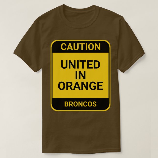T-SHIRT UNIS EN ORANGE (Design devant)