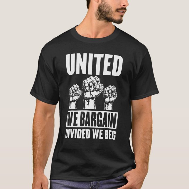 T-shirt Unis Nous marchons divisés Nous menons Union Forte (Devant)