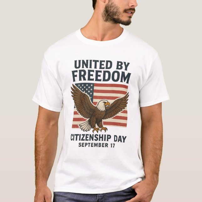 T-shirt "Unis par la liberté - Journée de la citoyenneté T (Devant)