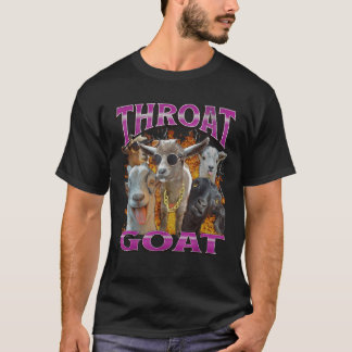 T-shirt Unisex Adultes Throat Chèvre Drôle Offensive Adult
