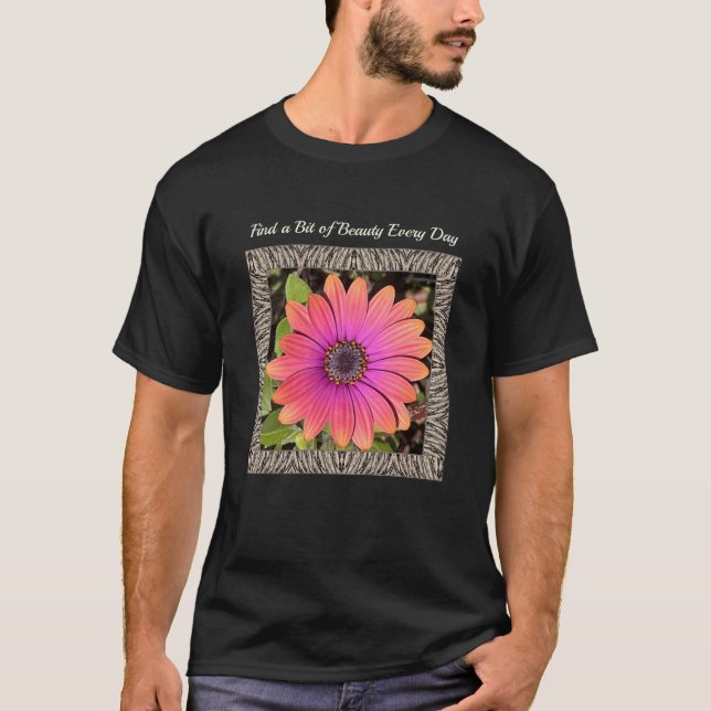 T-shirt Unisex avec Gazania brillante (Devant)