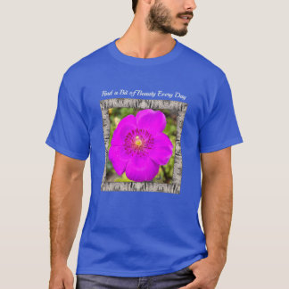 T-shirt Unisex avec Magenta Rock Purslane