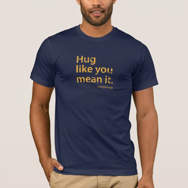 T-shirt Unisex Bella Canvas Hug Tour (Devant)