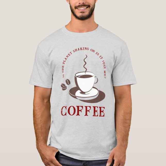 T-shirt Unisex Boissons de café (Devant)