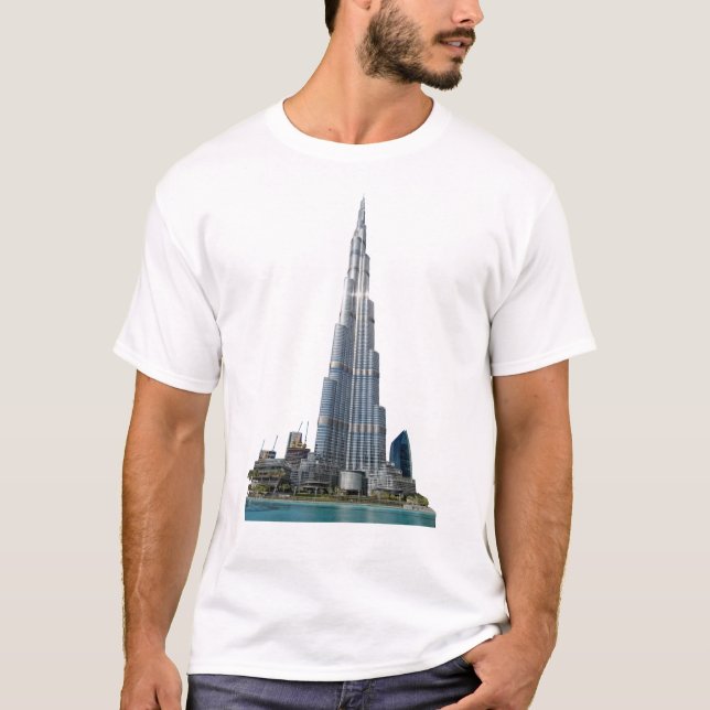 T-shirt Unisex de base avec logo Burj Khalifa (Devant)