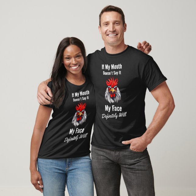 T-shirt Unisex face en colère (Unisexe)