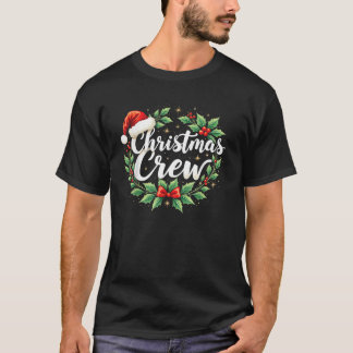 T-shirt Unisex Family Matching Christmas Black Small Crew