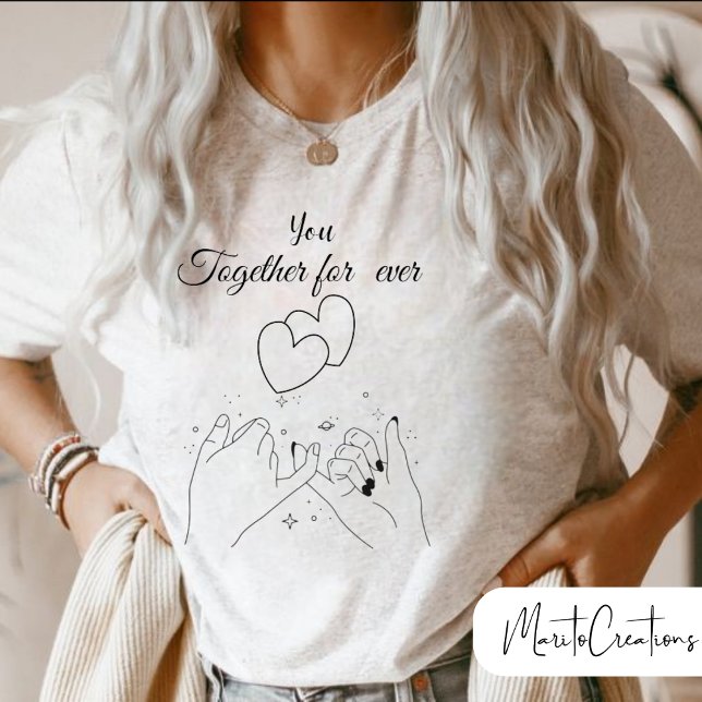 T-shirt Unisex  for couples to celebrate Valentine´s day. (Créateur téléchargé)