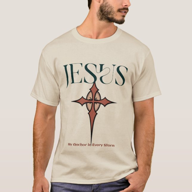 T-shirt Unisex - "Jésus : Mon Ancre dans chaque te (Devant)