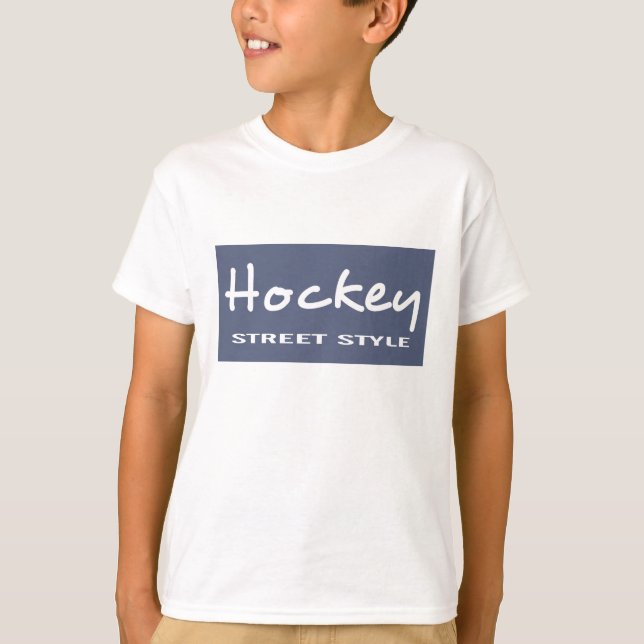 T-shirt Unisex Kids Hockey LS Tee (Devant)