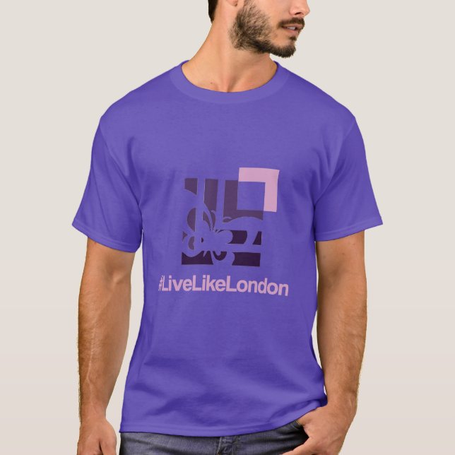 T-shirt Unisex LLL foncé violet (Devant)