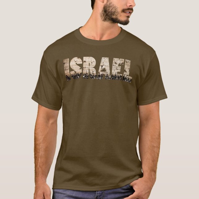 T-shirt UNISEX, Mur occidental ISRAËL (Devant)