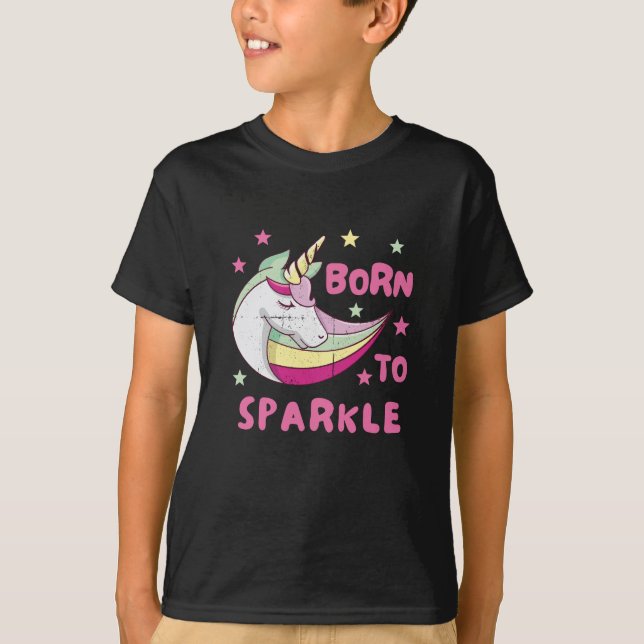 T-shirt Unisex né à l'étincelle (Devant)