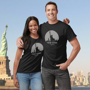 T-shirt Unisex New York Skyline et Statue de la Liberté