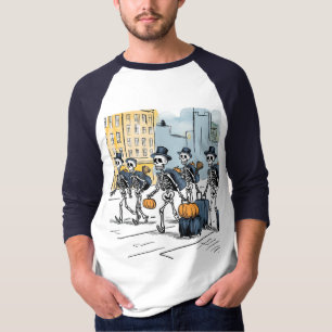 T-shirt Unisex pour vêtement de squelette Hallowee