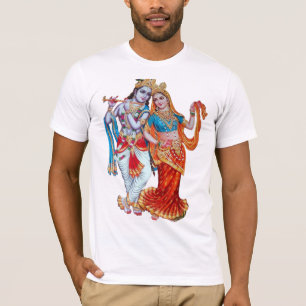 T-shirt Unisex, T-shirt imprimé Radha Krishna