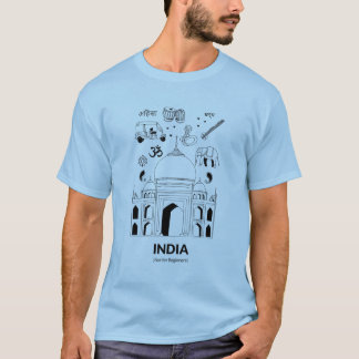 T-shirt Unisex Travel T Shirt - Inde - Pas pour les débuta