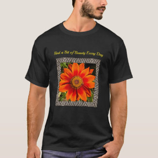 T-shirt unisexe avec Gazania brillant