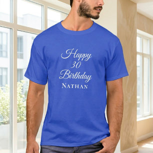 T-shirt unisexe bleu roi personnalisé - Sur mesure