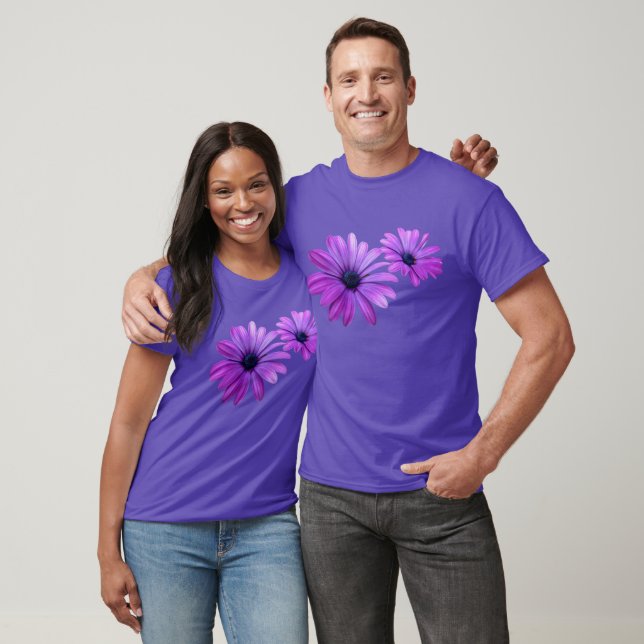 T-shirt unisexe Daisy Fleur Violette (Unisexe)