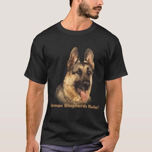 T-shirt unisexe de berger allemand (Devant)