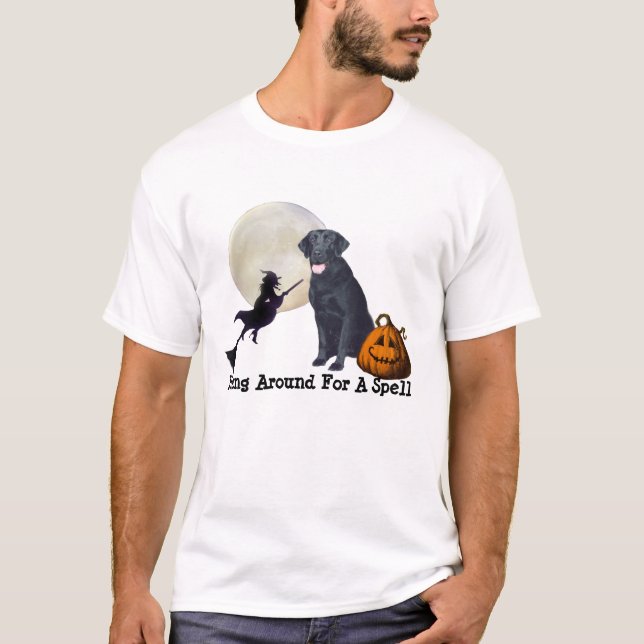 T-shirt unisexe de labrador retriever Halloween (Devant)