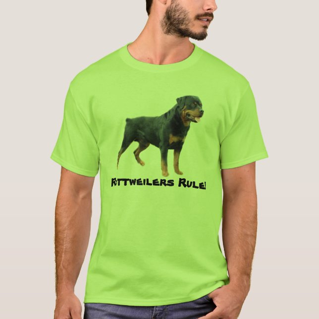 T-shirt unisexe de rottweiler (Devant)