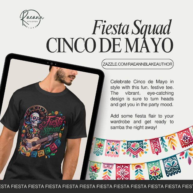 T-Shirt Unisexe Fiesta Squad Cinco de Mayo (Créateur téléchargé)