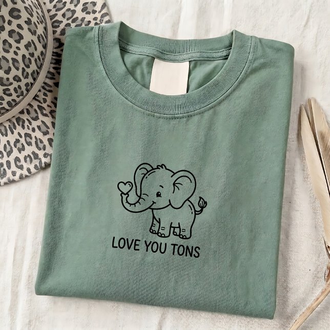 T-shirt Unisexe Graphique Citation d'Amour d'Éléph (Créateur téléchargé)