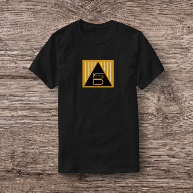 T-Shirt Unisexe ISD Noir & Or Symbole Triangle (Créateur téléchargé)