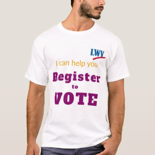 T-shirt Unisexe Je peux vous aider à vous inscrire