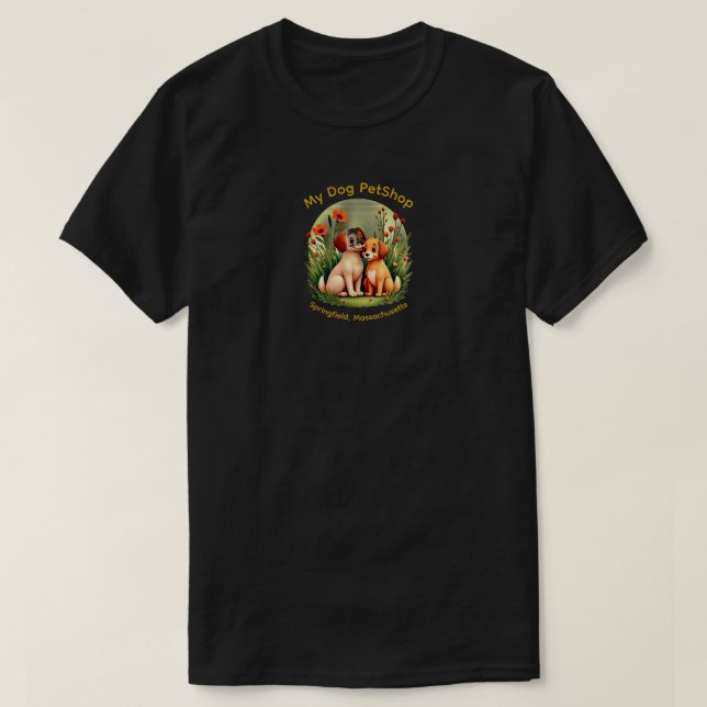 T-Shirt Unisexe Mes Chiens (Design devant)