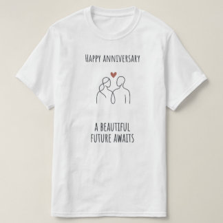T-shirt Unisexe Moderne – Futur Anniversaire en At
