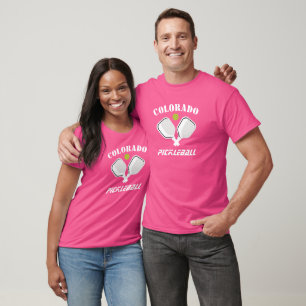 T-Shirt Unisexe Pickleball Impression Avant et Arr