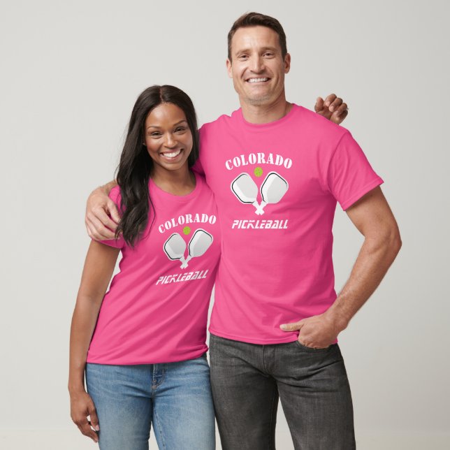 T-Shirt Unisexe Pickleball Impression Avant et Arr (Unisexe)